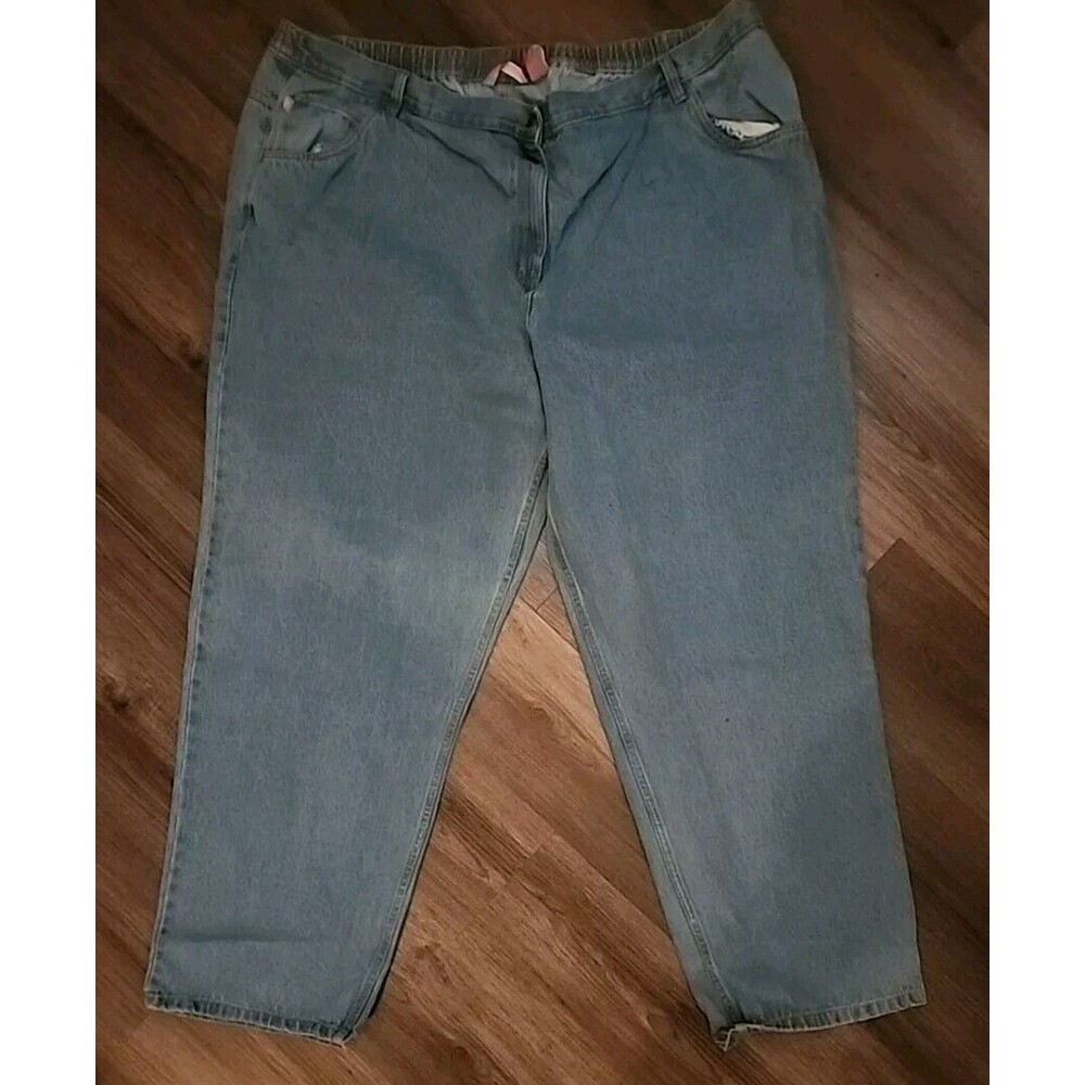 NWOT Woman Within Plus Size Jeans  32 Tall  Elastic Waist  Classic Fit - Picture 3 of 6